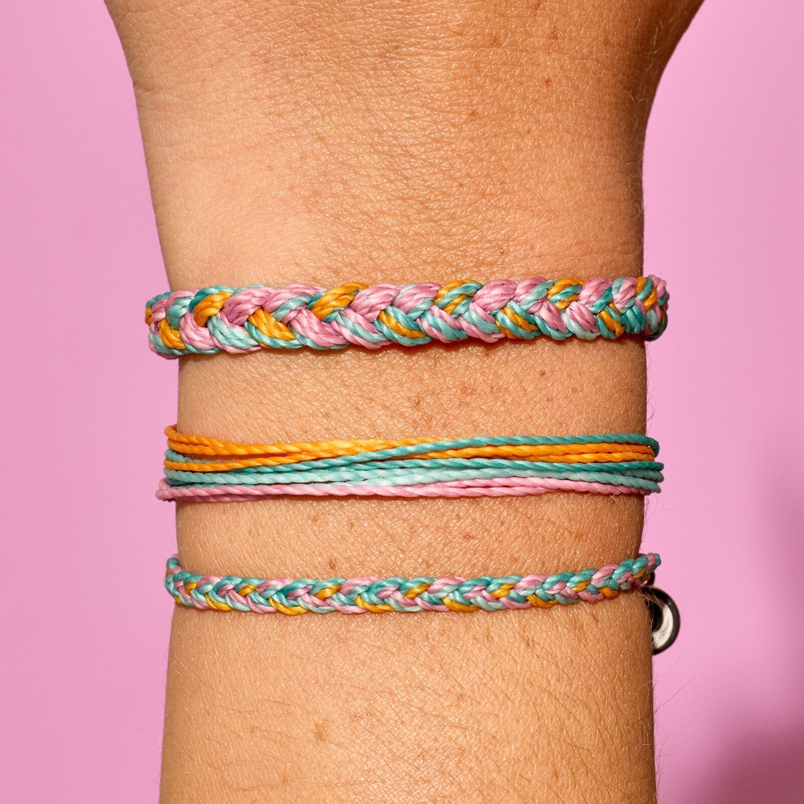 Canary Multi Braided Bracelet