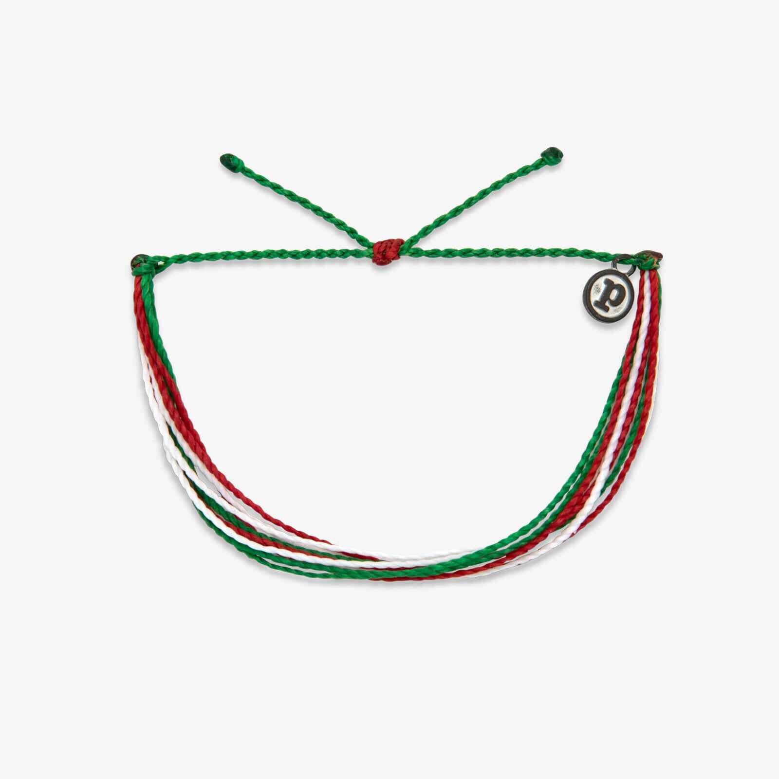 Red Green & White Bracelet