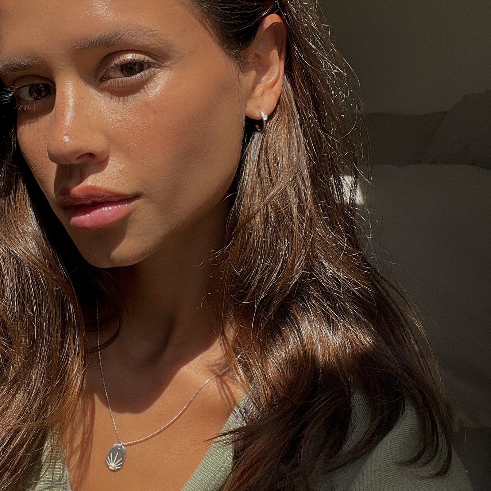 Sunshine Tag Chain Necklace