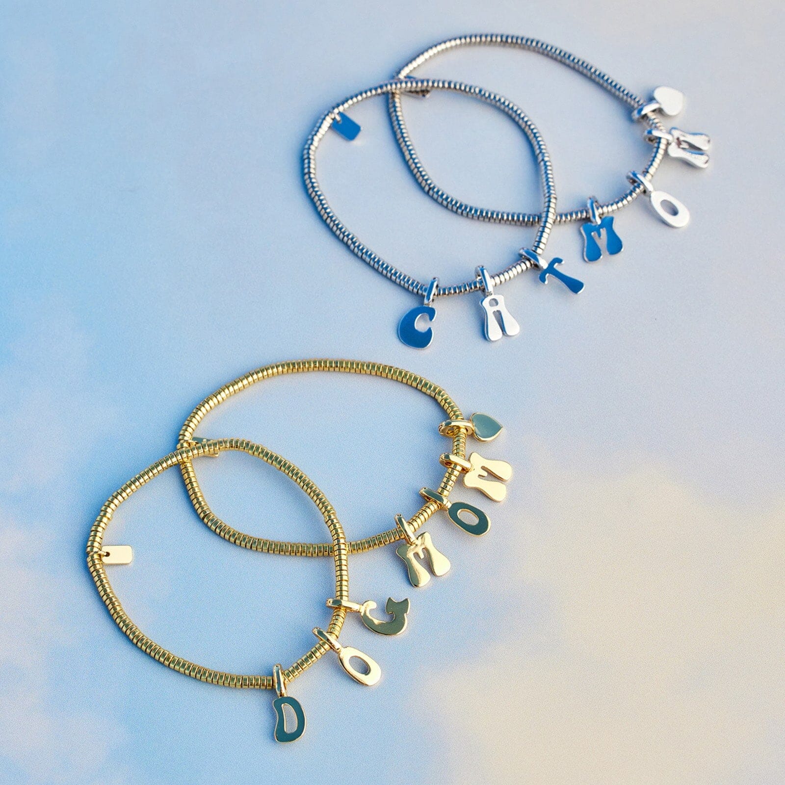 Harper Disc Bead Stretch Bracelet