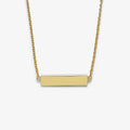 Demi-Fine Engravable Bar Necklace