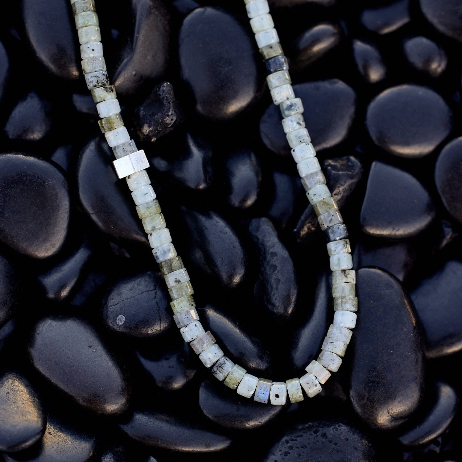 Men's Stone Bead Necklace