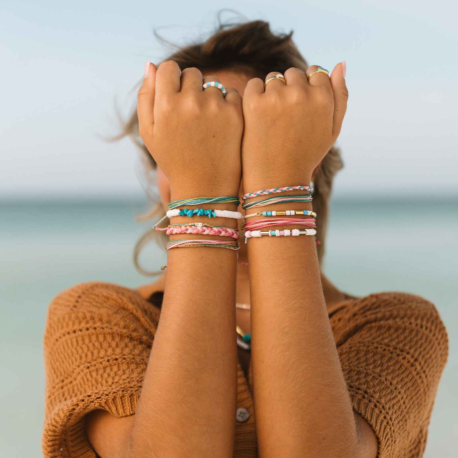 Undertow Enamel Bead Charm Bracelet