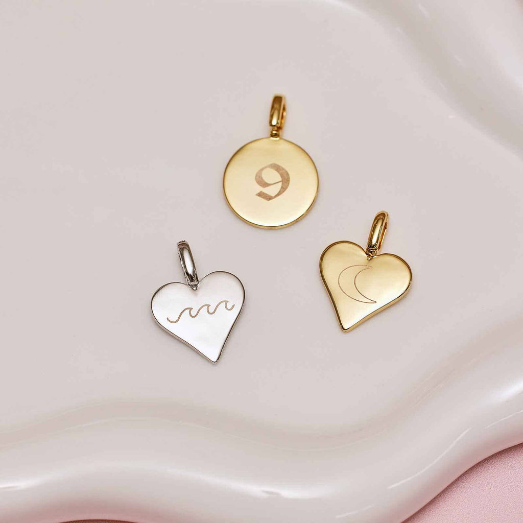 Engravable Heart Harper Charm