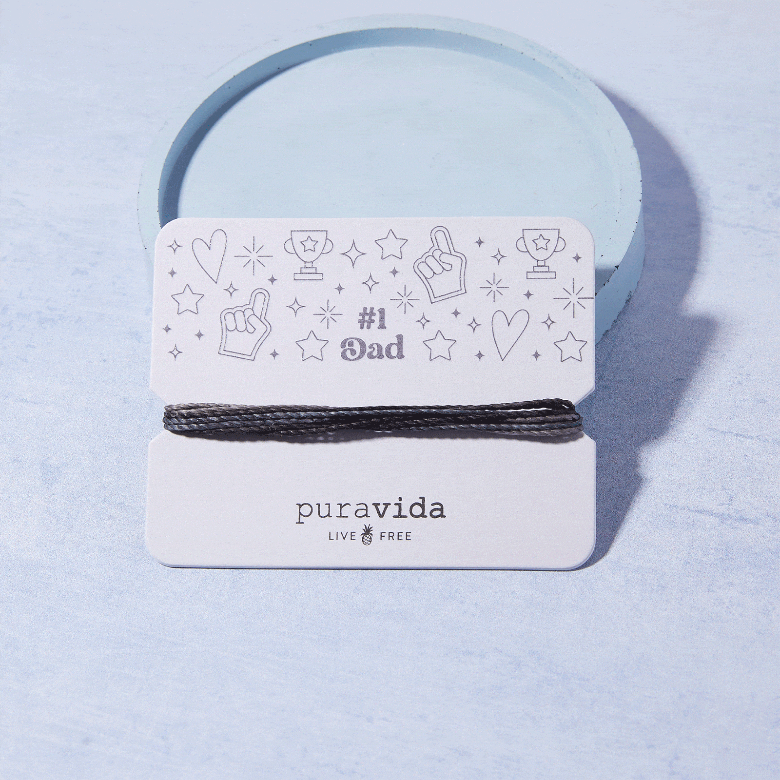 #1 Dad Bracelet Card