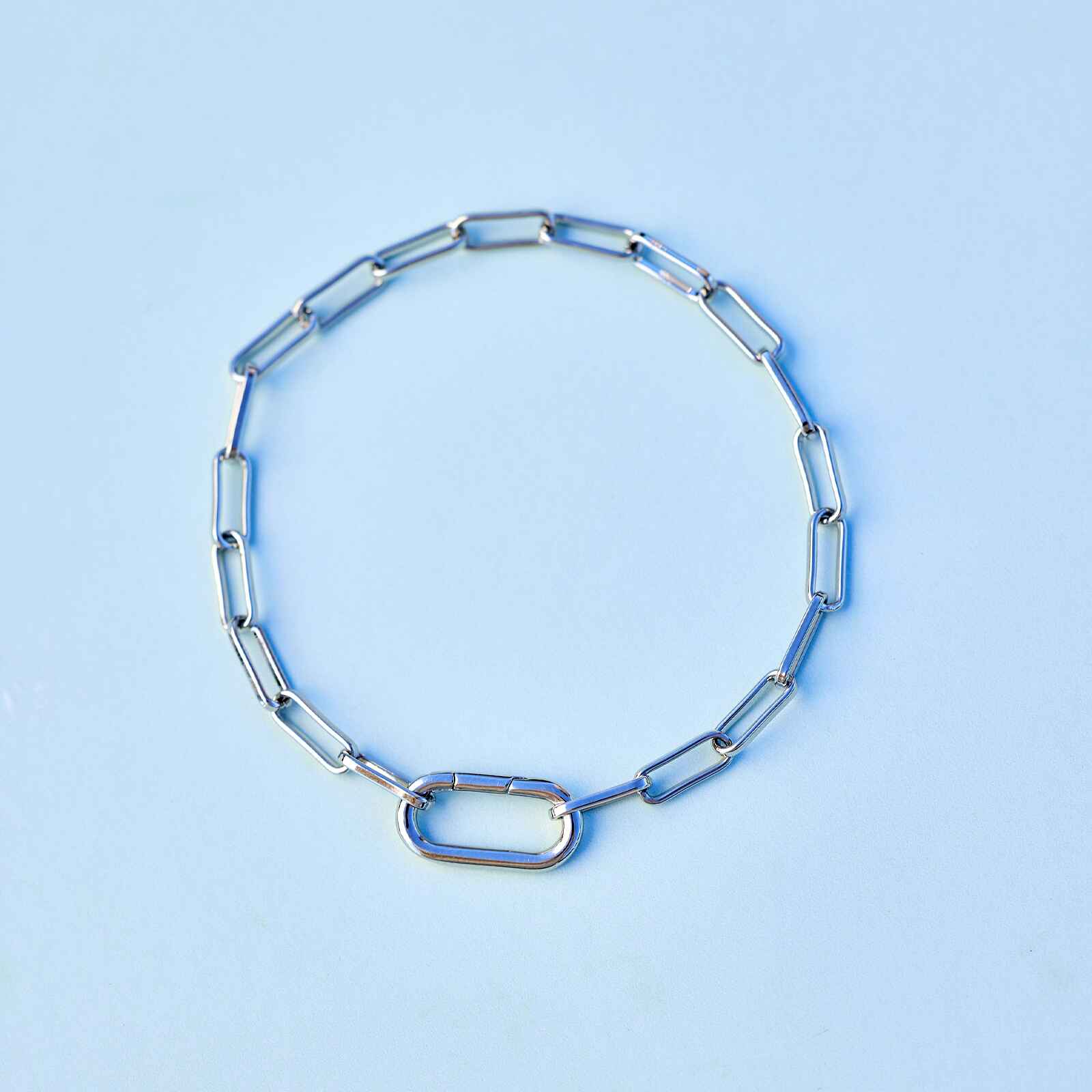 Harper Oval Charm Chain Bracelet