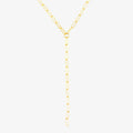Paperclip Chain Lariat Necklace