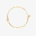 Initial Paperclip Chain Bracelet