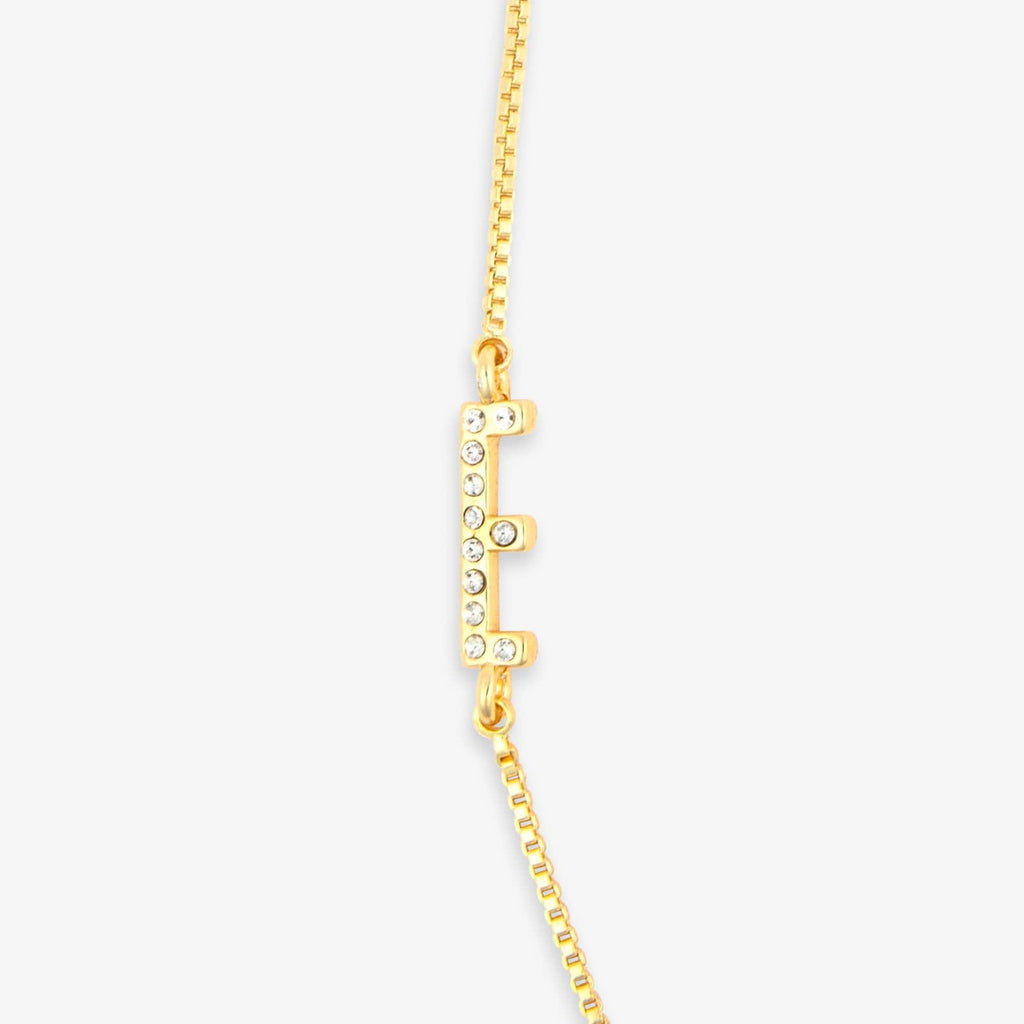 Pavé Initial Box Chain Choker