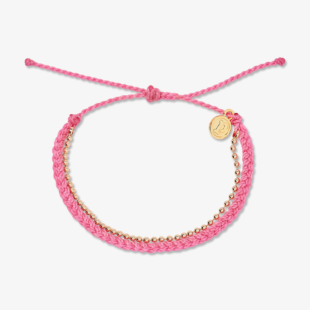 Petite Braid And Bead Bracelet
