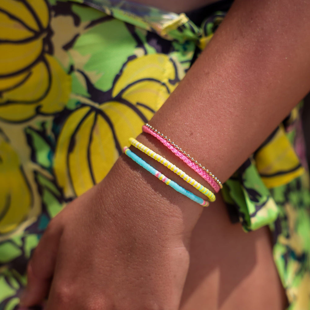 Lemon Surf Stretch Bracelet