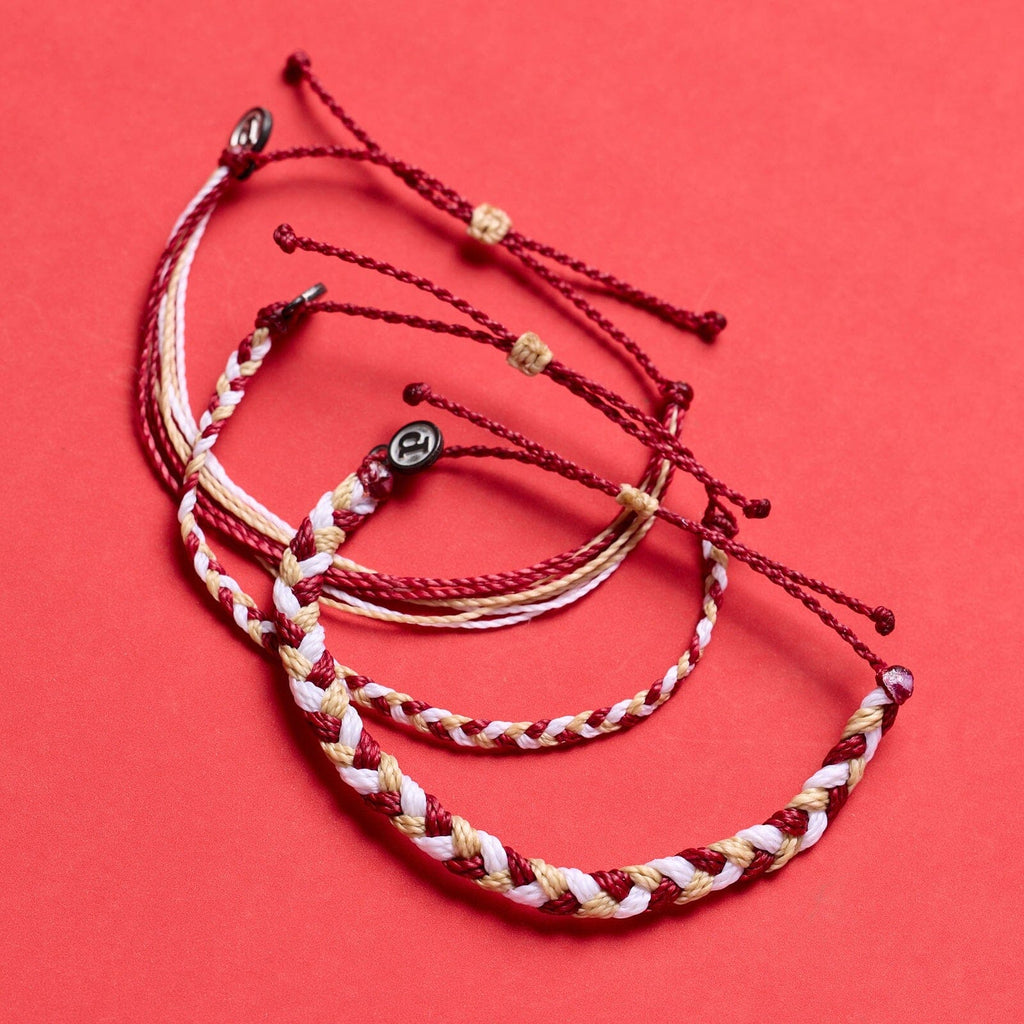Maroon Tan & White Collection