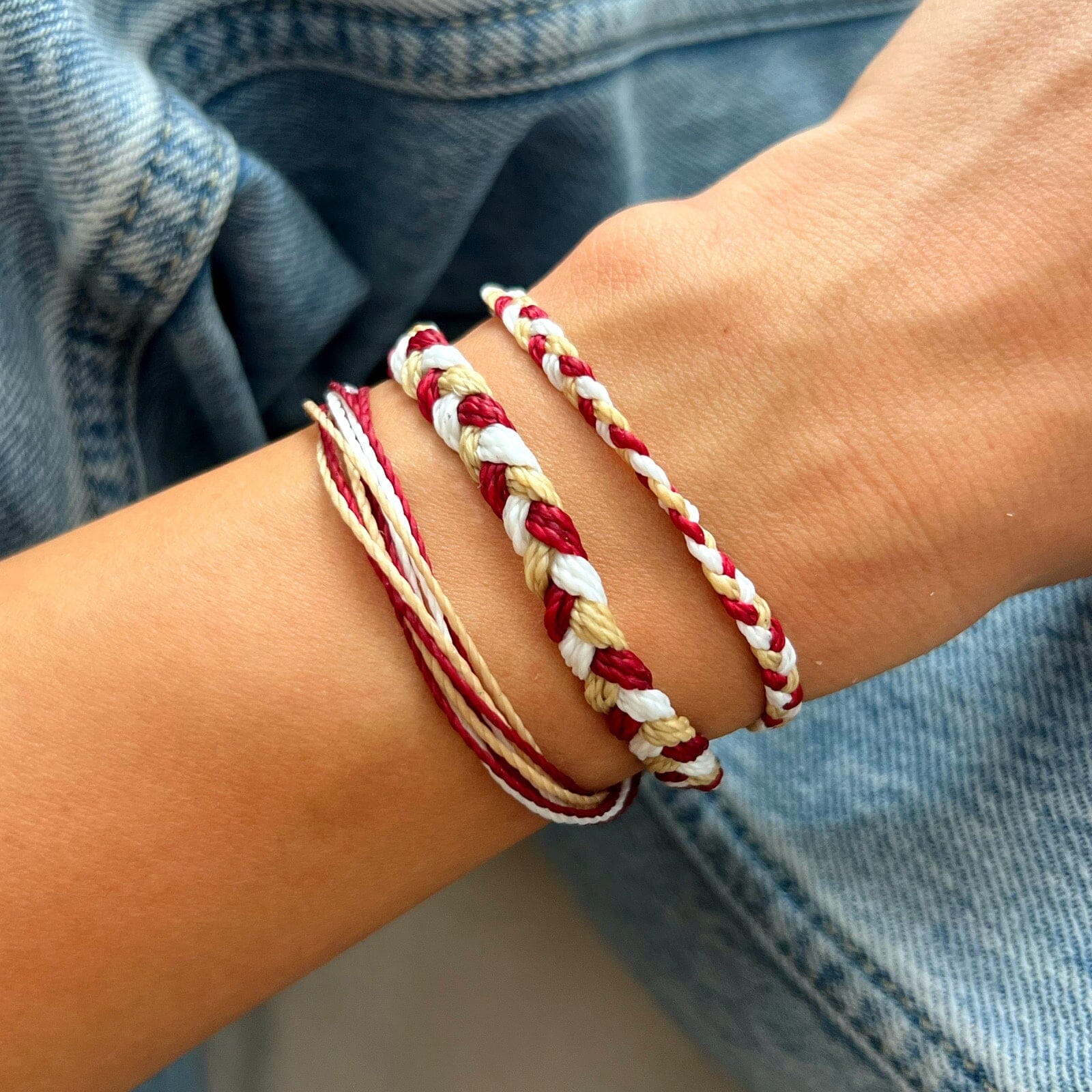 Maroon Tan & White Collection