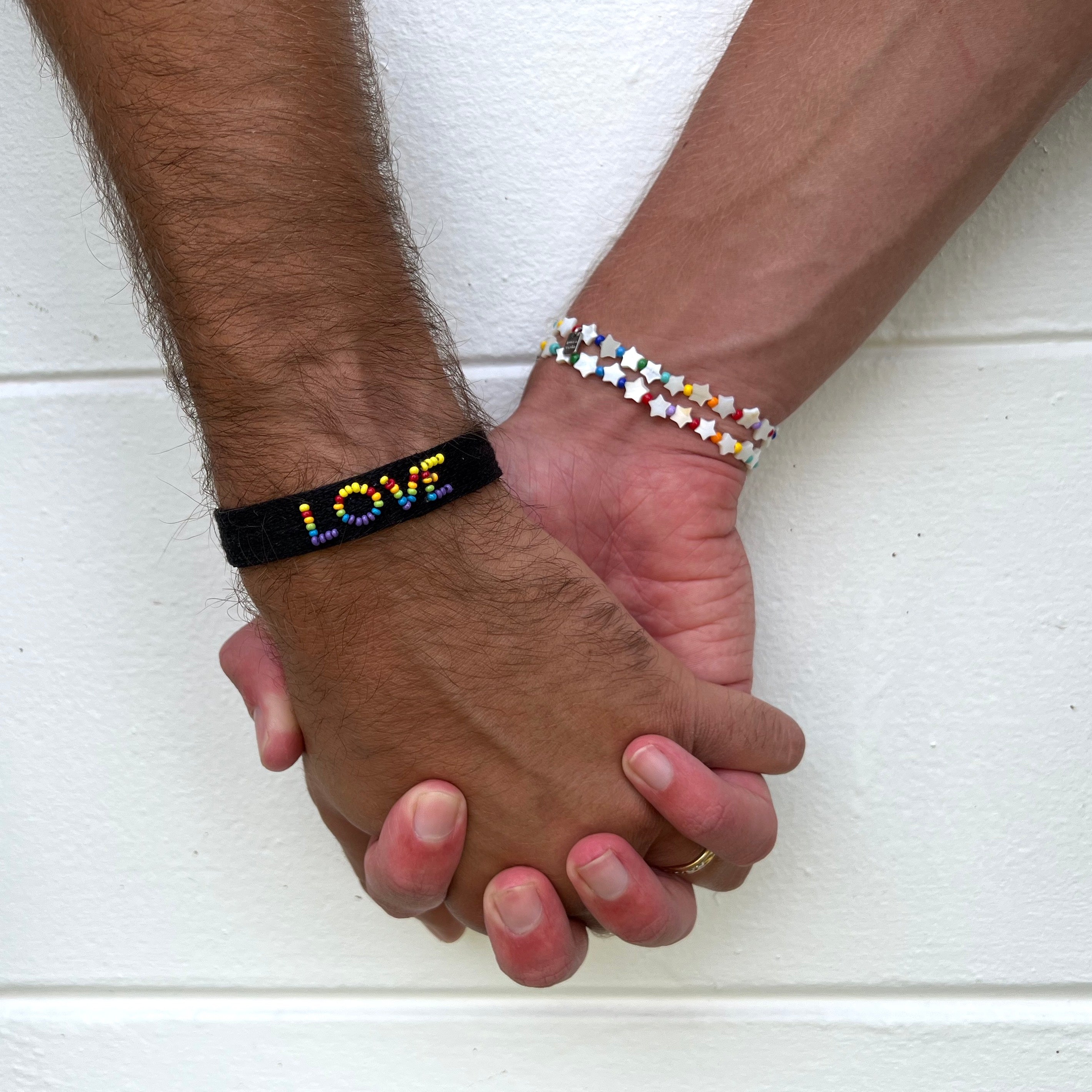 Woven Seed Bead Love Bracelet