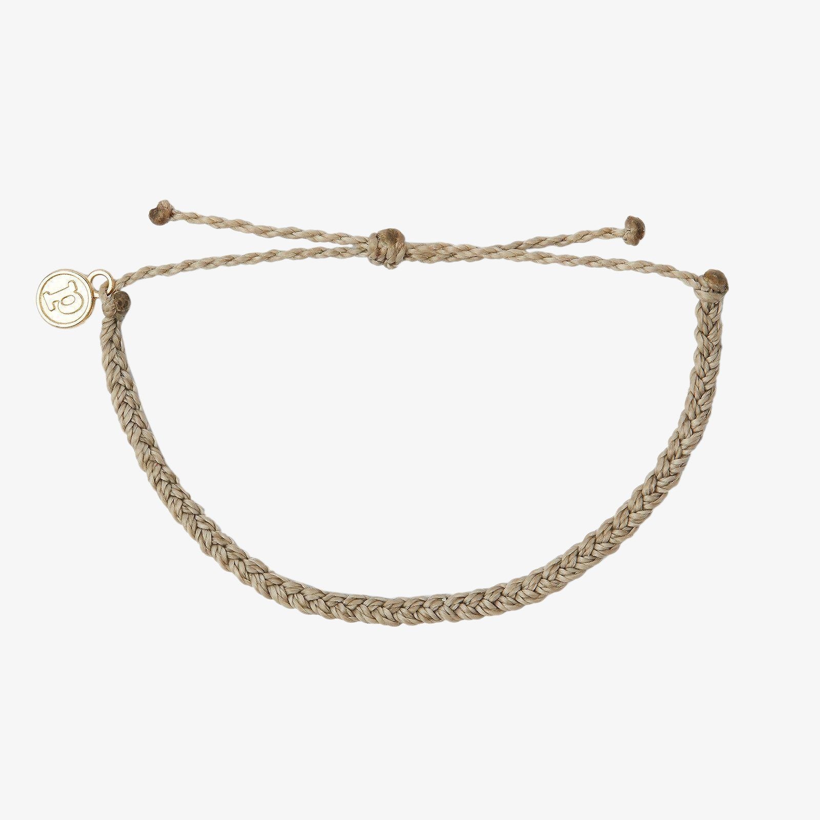 Light Grey Mini Braided Bracelet